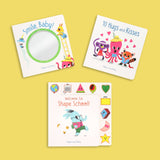 Image of the book "Smile Baby!" by Chronicle Books featuring a colorful cover with playful illustrations for children.