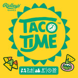 Cover image of "Taco Time" book by Chronicle Books featuring colorful illustrations of tacos and vibrant food scenes.