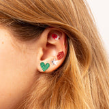 Kids sticky earrings featuring colorful unicorn designs by OMY, playful and lightweight accessories for children.