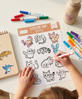 Color Me Sticker Sheet Desert Animals