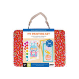 Mini Masterpieces My Painting Set by Chronicle Books includes colorful paints, brushes, and a small canvas for young artists.