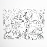 Silicone Reusable Coloring Tablemat for Kids - Dinosaurs