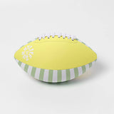 Sunnylife Neoprene Football Tides Out Citrus float featuring a vibrant citrus pattern and durable design for pool or beach fun.