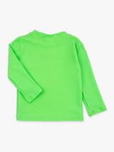 Boys Neon Lime Long Sleeve Rash Guard: Green