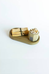 Candle Tray set 3-Piece Palo Santo: Navy