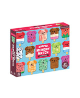 Colorful Pupsicles-shaped memory match game by Chronicle Books with illustrated dog images on matching cards.