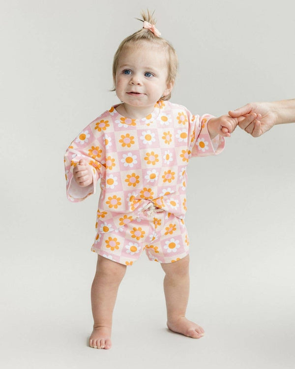 Shorts Set | Retro Daisy: 18-24M