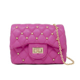Classic Quilted Stud Mini Bag: Gold