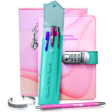 Secret Diary Set with Lock for Girls - Kids Locking Journal