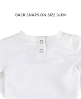 Boys White Long Sleeve Rash Guard: White