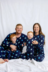 Holiday One-Piece Baby Pajamas_Hanukkah Dreidels: Unisex / Hanukkah Dreidels / Newborn
