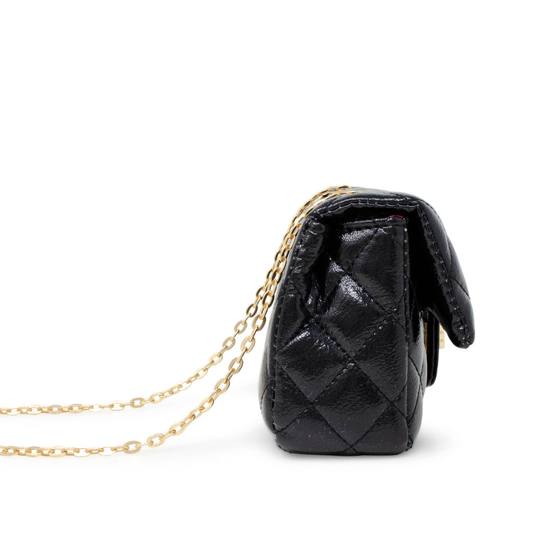 Metallic Classic Mini Purse: Lilac