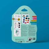 OMY Montessori Stickers Book with colorful shape stickers, ideal for educational activities and imaginative play for children.