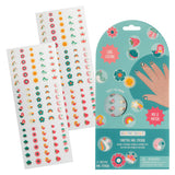 Clear nail stickers with fairytale designs from Stephen Joseph Gifts, featuring colorful, whimsical patterns for creative nail art.