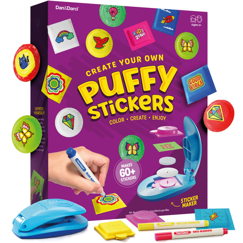 Puffy Sticker Maker Kit for Kids - Make Your Own 3D Stickers