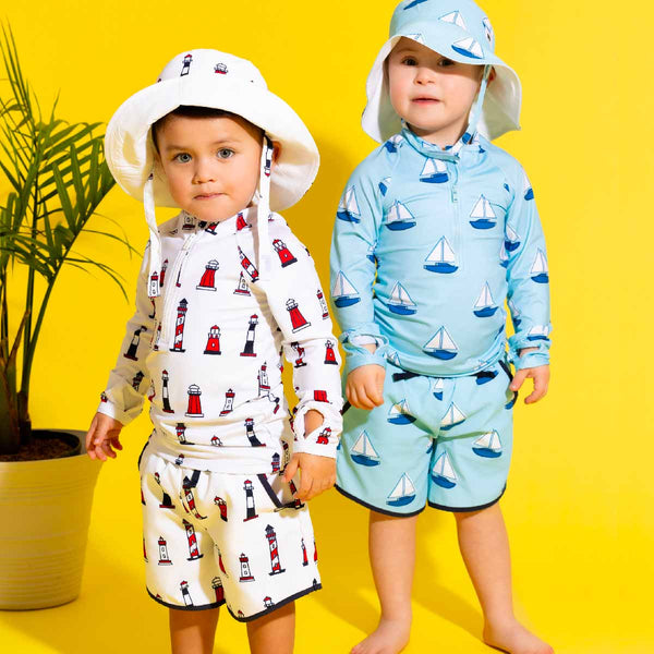 Pocket Swim Trunks_Set Sail: Boy / Set Sail