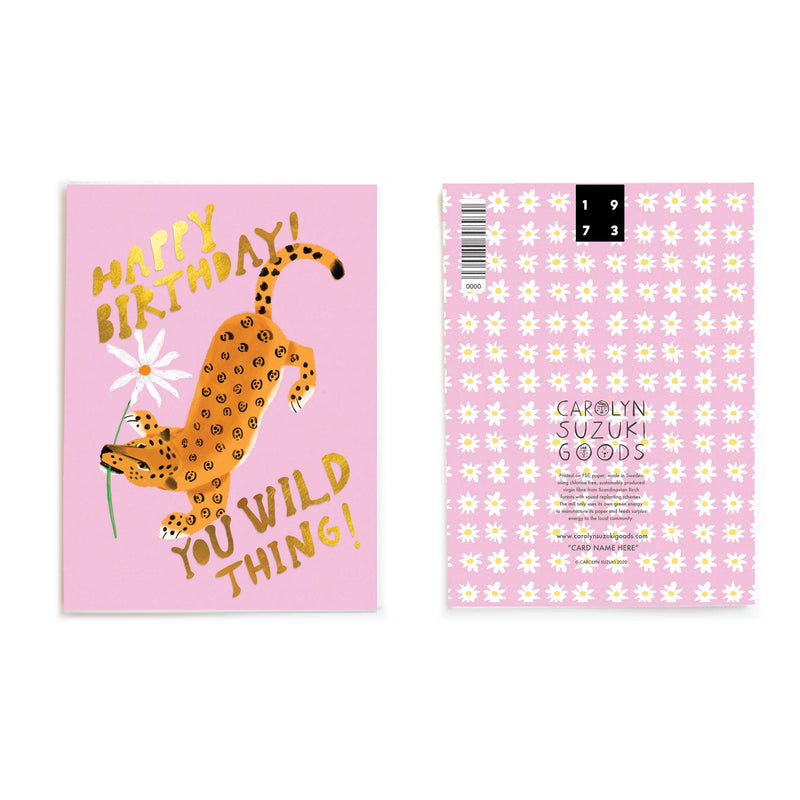 WILD CHILD - Birthday Card