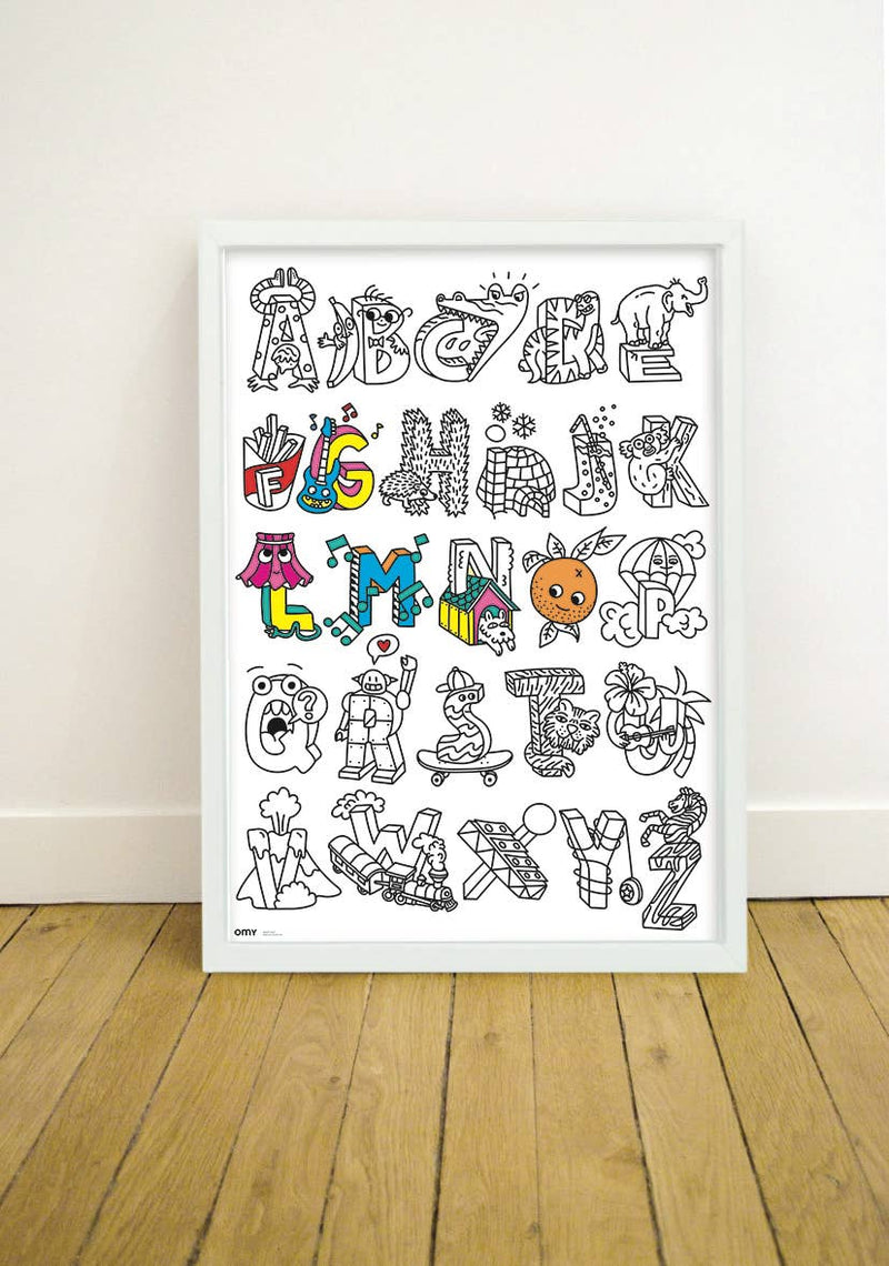 ABC Giant Coloring poster