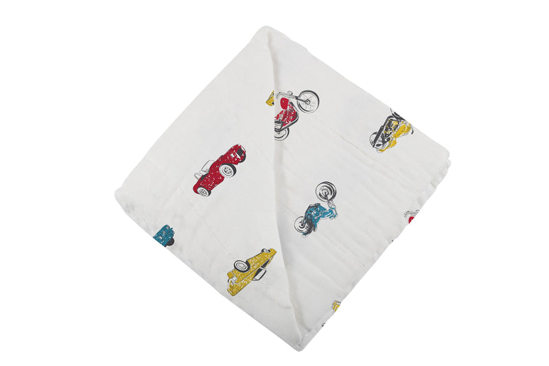 Vintage Muscle Cars and Motorcycles Newcastle Blanket