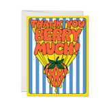 So Many Strawberries greeting card: Single