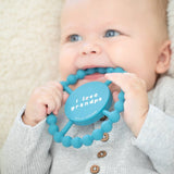 I Love Grandpa Happy Teether: Blue