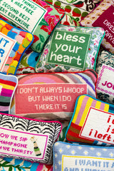 Whoop There It Is Needlepoint Pillow