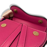 B1309 & B1342 Saddle Purse w/ Scarf (6 Colors): PINK / B1309 - SMALL