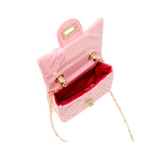 Classic Sparkle Top Handle Handbag: Pink