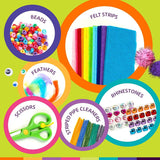 Arts & Crafts Supplies Kit  - with Storage Bin