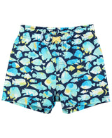 Boys Fish Friends Swim Trunks: Blue / 12-18m