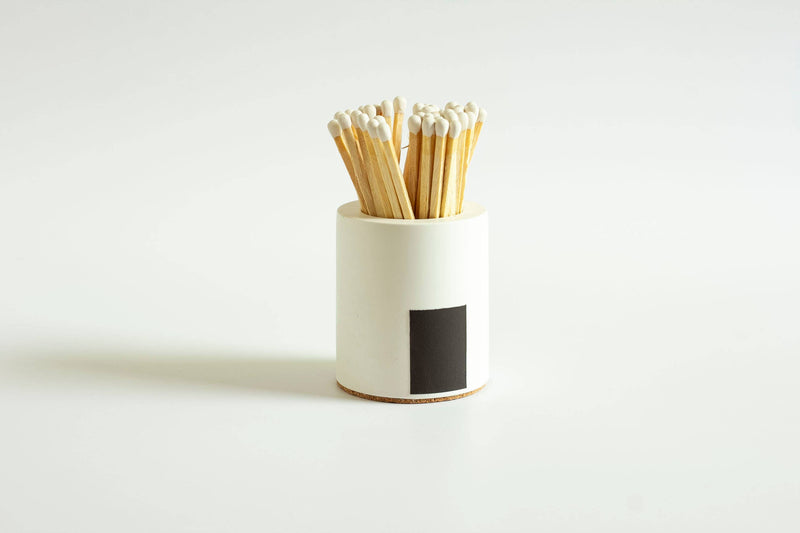 Cylinder Match Holder: Black / Rainbow