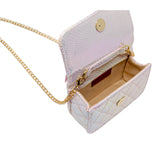 Mermaid Tail Pearl Handle Bag: Purple