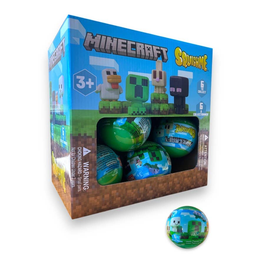 Minecraft Squish Me in Capsule in Display