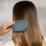 KITSCH Smooth & Polish Brush with coastal blue print, showing the brush's handle and bristles for smooth styling.