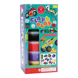 Cars Clay & Play set by Floss and Rock featuring colorful clay and car-shaped molds for creative play.