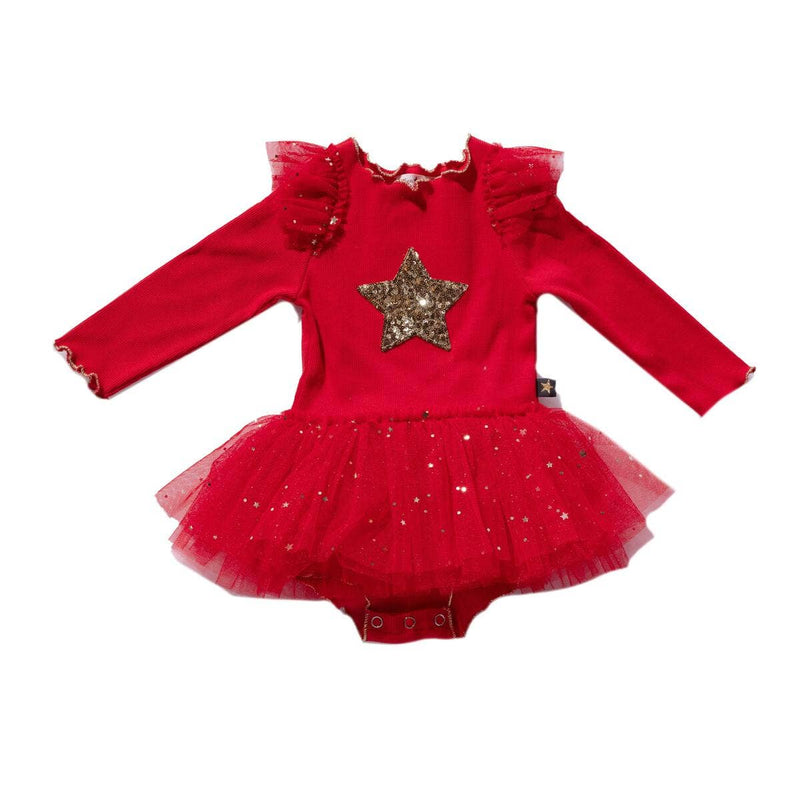 Frill HD Onesie Tutu: Red