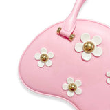 B3005 Floral Matt Jelly Dome Purse (3 Colors): PINK