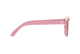 Pretty in Pink Polarized Keyhole Sunglasses w/ Mirrored Lens: Ages 6+