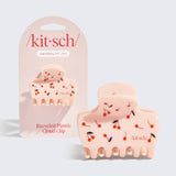 Recycled plastic medium cloud clip with cherry print by KITSCH, featuring a cute cloud shape and colorful cherry design.