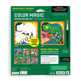Rainforest Friends Color Magic Water-Reveal Kit by Chronicle Books showing vibrant rainforest animal illustrations and a water pen.