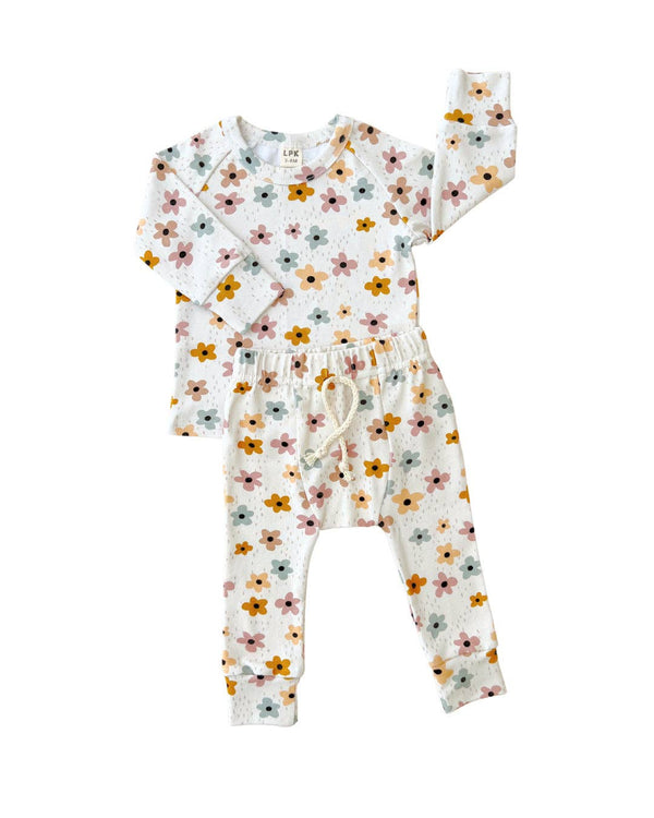 Lounge Set Baby Kids | Floral: 0-3M