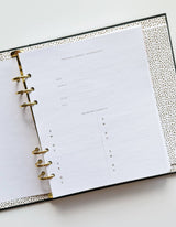 Wavy Daisy Perpetual Planner, Non Dated