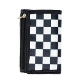 Checkered Boy Wallet: Black