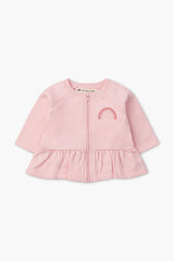 3-Piece Baby Zip Peplum Set_Light Pink: Girl / Light Pink / 0-3m
