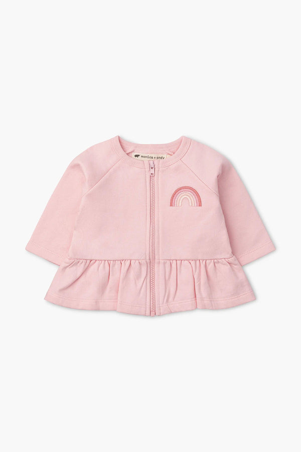 3-Piece Baby Zip Peplum Set_Light Pink: Girl / Light Pink / 0-3m
