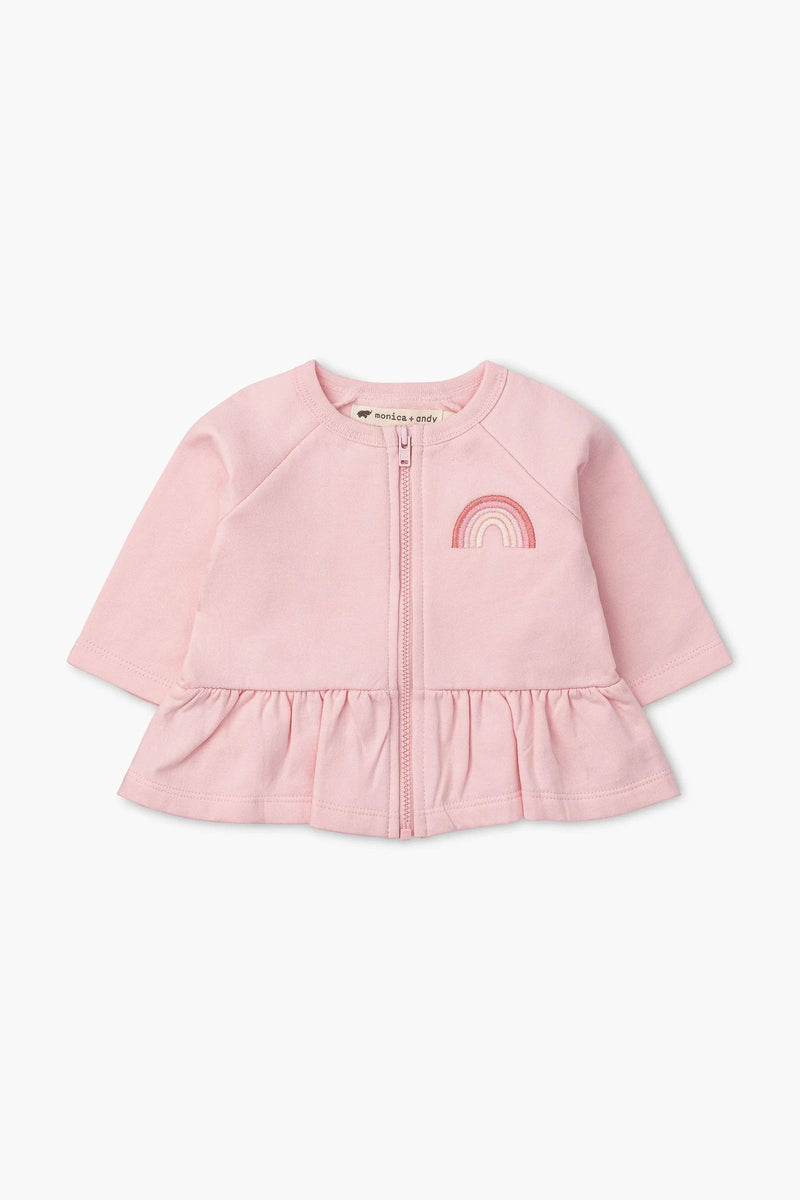 3-Piece Baby Zip Peplum Set_Light Pink: Girl / Light Pink / 0-3m