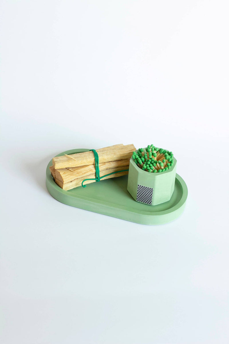 Candle Tray set 3-Piece Palo Santo: Navy