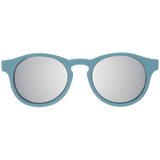 Kids Seafarer Blue Keyhole sunglasses with Silver Lens: Ages 3-5