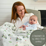 Baby Muslin Swaddle Blanket 47x47 Golf A Round