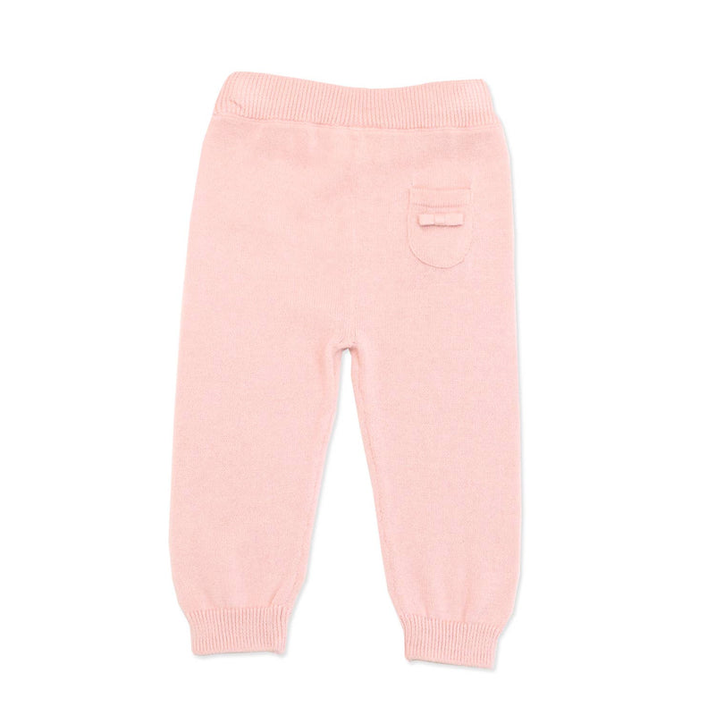 Milan Baby Legging Pants Sweater Knit (Organic Cotton): Blush